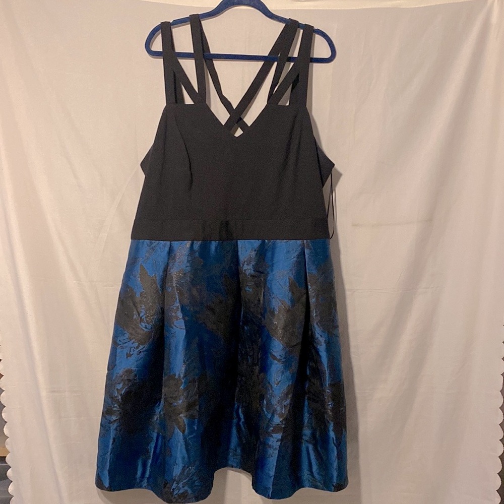 Michael Studio Plus Size Lattice Party Dress Size 26